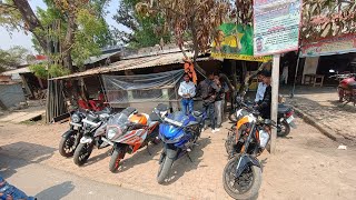 bike riding with friends Duke 125,r15 rc125,ns160, bullet #vedio #motovlog #collection