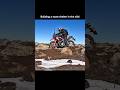 Motorcycle Survival: Building a Stone Shelter &amp; Fireplace 🔥 #motorcyclesurvival #bushcraft #asmr