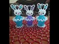 طريقة عمل فانوس ارنب بالخرز How to make a rabbit lantern from beads