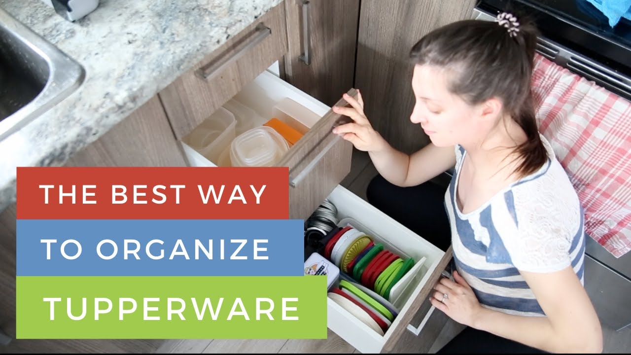 Tupperware Organization that Works! Kitchen Organization Organized  Cupboards Tupperware Storage Idea 