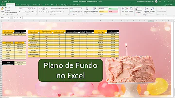 Como manter o plano de fundo na impressão do Excel?
