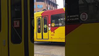Charleroi Metro 7419 arriving at Tirou Stop on 23/06/22 #shorts