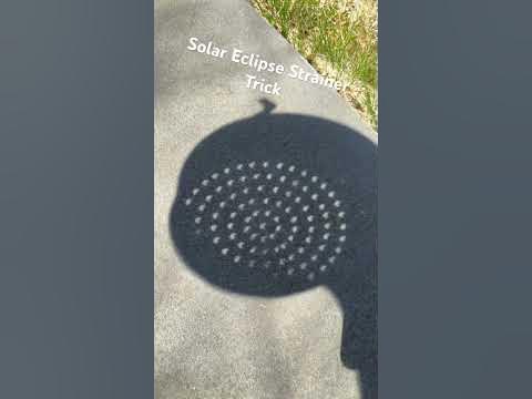 Solar Eclipse Strainer Trick! #shorts - YouTube