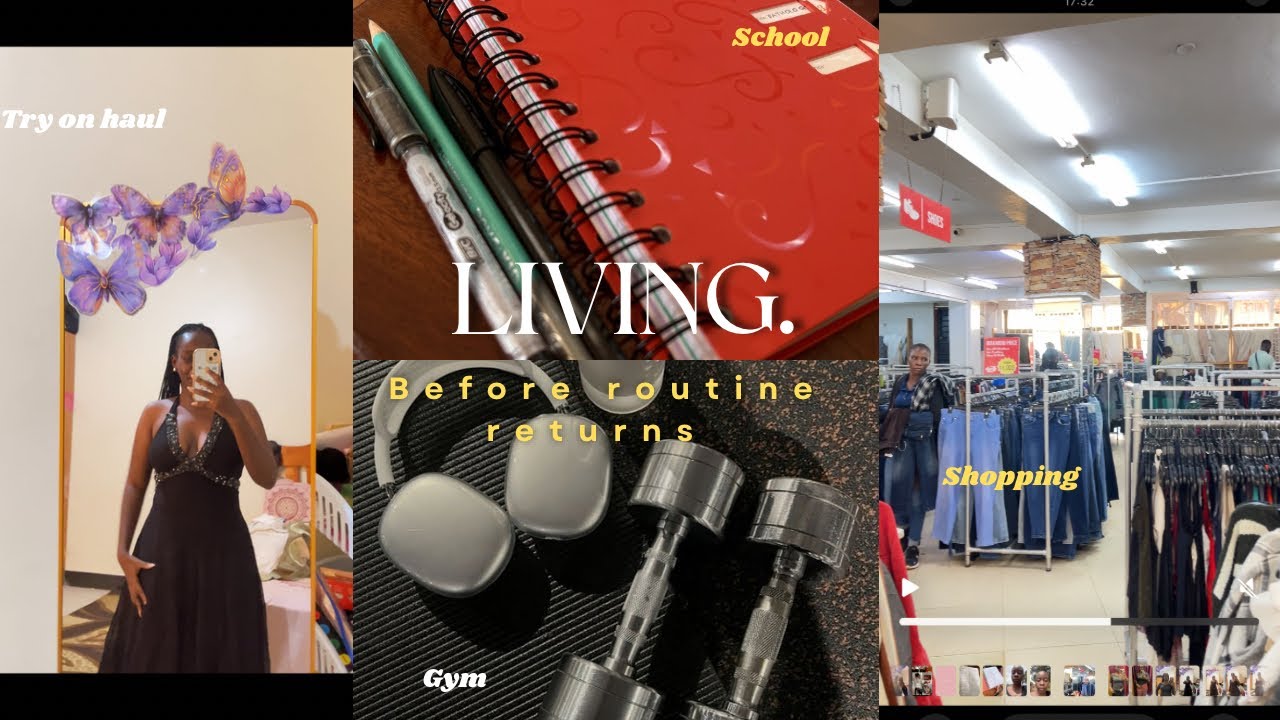 Slow settling into school life; gym,school, shopping,try on haul.