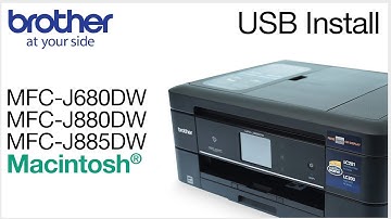 Installing MFCJ680DW MFCJ880DW or MFCJ885DW with a USB cable - Macintosh® Version