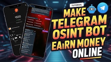 Make Telegram OSINT Bot 🔥 & Earn Money Online 👩‍💻 | Step by Step Guide || Asten x || Tutorial 📓