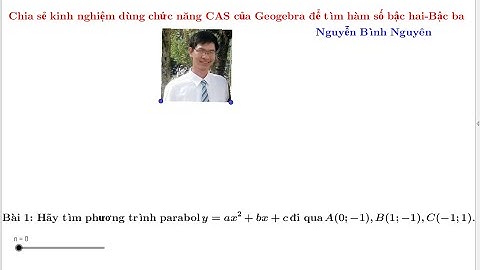 Hướng dẫn geogebra cas giải hệ phương trình