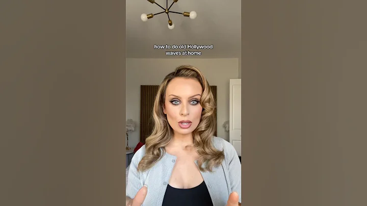 How to do old Hollywood waves hairstyle at home - the smaller the curling iron the tighter the curl
