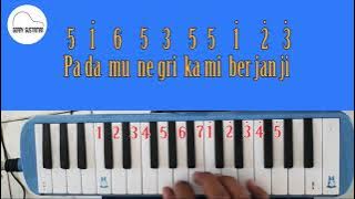 Notasi Angka Pianika Bagimu Negeri