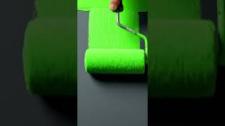 Asmr Fluorescent Green Painting Canvas Stripe