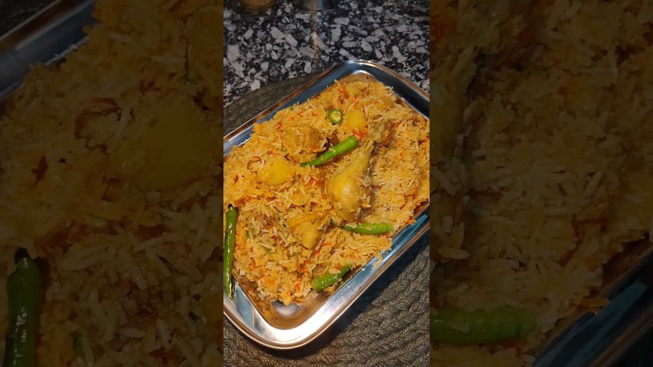 karachi style chicken biryani 🤤✨ part:- 1 