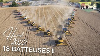 ???? 18 BATTEUSES DANS 1 PARCELLE - Dernières moissons à l'ETA GABARD