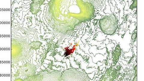 lava flow simulation