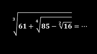 A nice nested radical problem