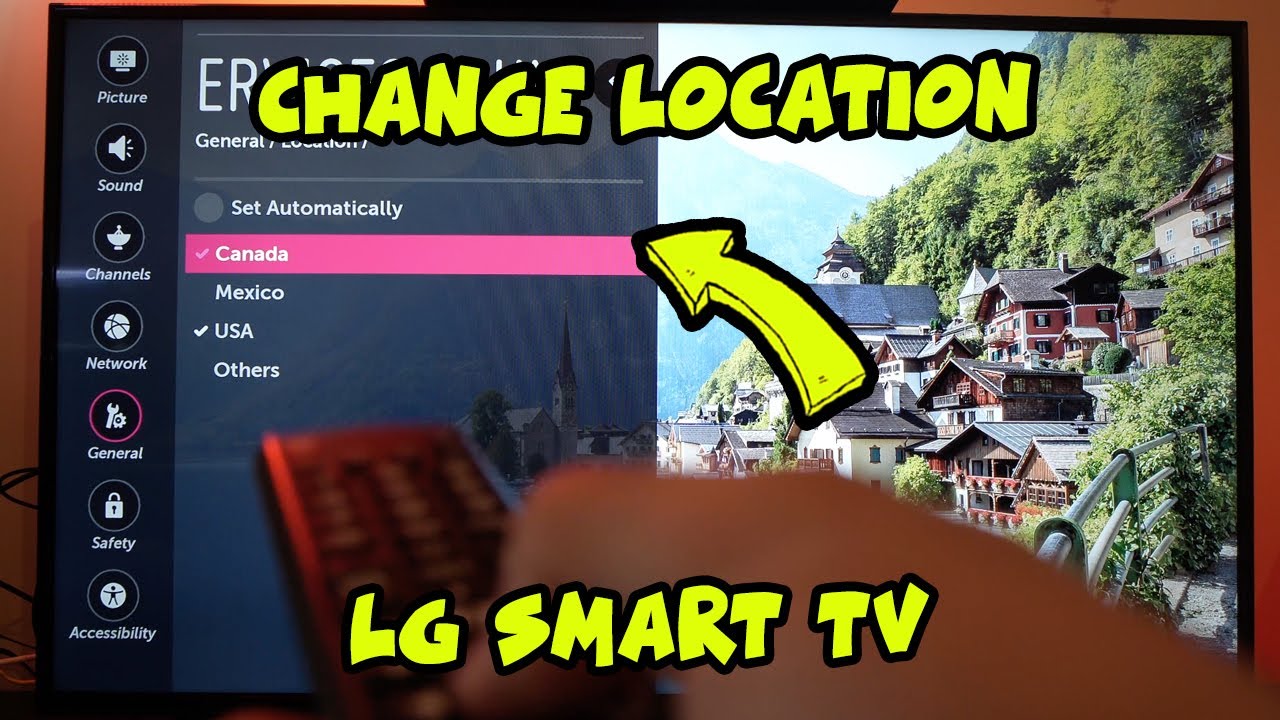 LG Smart TV How To Change the Region & Country YouTube