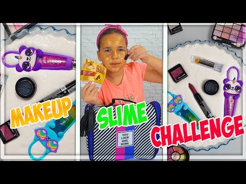 MAKEUP SLIME CHALLENGE ! Satisfying Slime Videos