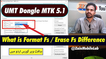 what is umt dongle format fs/Erase fs difference explain in urdu/ hindi.