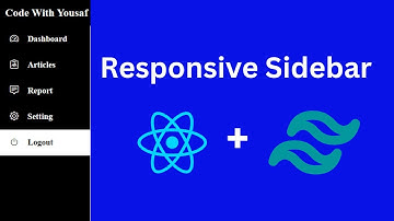 Responsive Sidebar with React js and Tailwind CSS | React and Tailwind CSS Sidemen bar