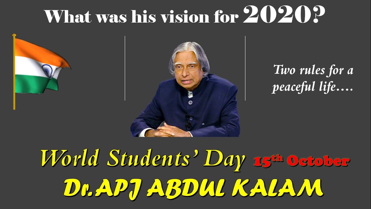 World Students Day |Dr. Abdul Kalam Birthday | World Students Day ...