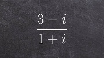 Pre-Calculus - Using the conjugate to simplify a rational complex number (3-i) / (1+i)