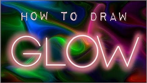 How to draw neon lights| Glow drawing tutorial (glow drawing using Autodesk Sketchbook) by AaZon