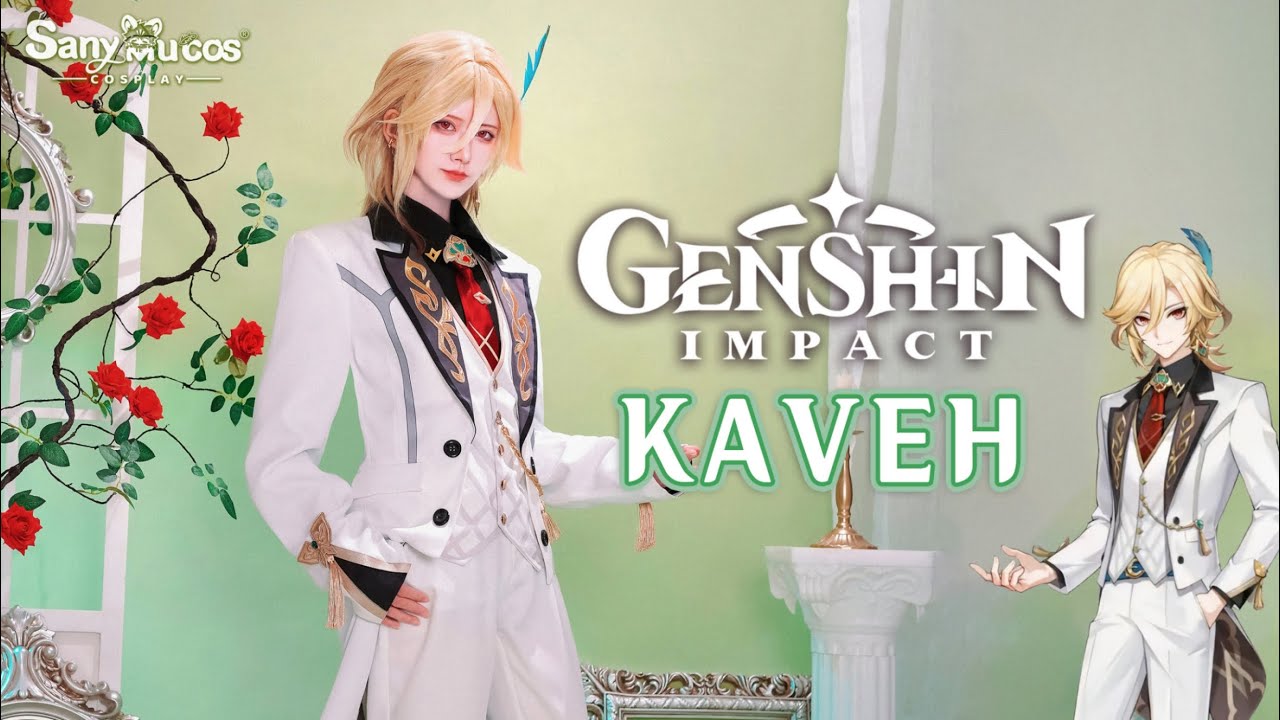 【SanyMuCos】Genshin Impact GIGO X Kaveh Cosplay Costume Premium Edition Detail Show