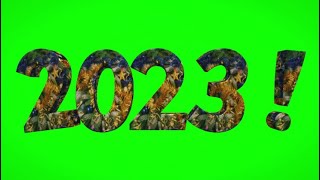 2023 Анимация Вылетает 2️⃣0️⃣2️⃣3️⃣ Хромакей Футаж New Year 2023 Figure 2023.Year 2023.Chromakey