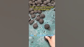 Can I turn ore powder into briquettes? mineral powder briquettes maker