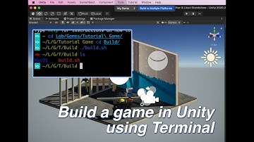 Building a Unity 3D game using terminal