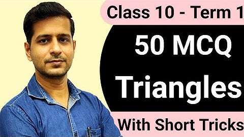50 Most Important MCQ | Triangles | Chapter 6 | Class 10 | Math | By Nitin Ahlawat