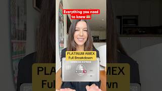 Platinum Amex 101 💳 #americanexpress #amex #amexplatinum #businessclass creditcard