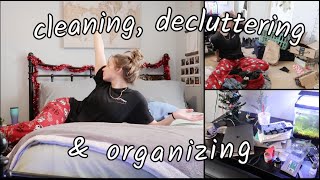 deep cleaning my room | cleaning, decluttering, and organizing my room
