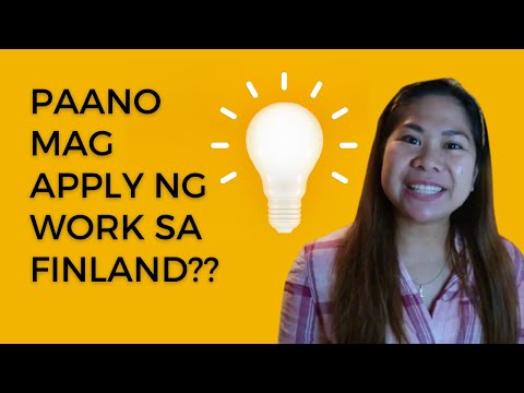 Video: Paano Mag-apply Para Sa Isang Finnish Visa