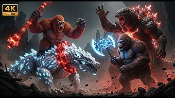 GODZILLA x KONG vs SKAR KING & SHIMO: War of the 4 Titans (Full Movie)