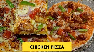 Chicken Pizza with readymade base without oven 🍕 screenshot 1