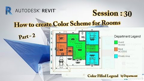 How to create Color Scheme- 2|#Color filled #Legend |#Revit Architecture Session 30 |#RevitArch|#BIM