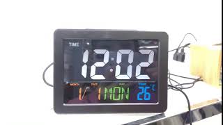 Modern  Digital Alarm Clock Led Desk Clock screenshot 5
