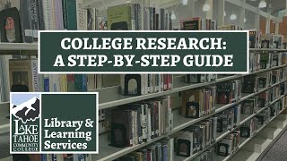 College Research: A Step-by-Step Guide