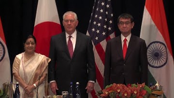 Remarks With Indian External Affairs Minister Sushma Swaraj and Japanese Foreign Minister Taro Kono