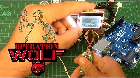 「 Play Operation Wolf Classic 」👈🎥  on  ( Arduino Uno ) with a 84x48 monochrome LCD  Nokia 5110