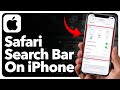 How To Change Safari Search Bar To Top of Screen On iPhone (Easiest Way)(2026 Guide)