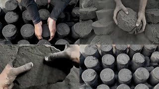 Soft Dusty Black Textures NonStop Dry Crumbling Compilation Part #01| Black Grainy Texture ASMR Edit