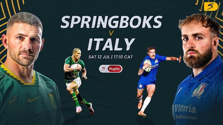 Springboks vs Italy: Pre-Match Show
