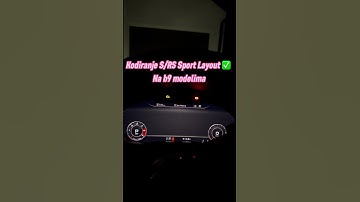 Kodiranje Audi A5/A4 b9 sport layout✅ Codierung Audi A5/A4 #obdeleven #audi #sportlayout