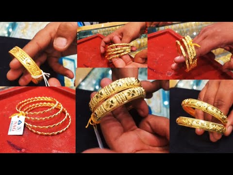 Gold Bronze Churi ,Bangle, Konkon | Light Weight Gold Bangles Collection Under 5gram With Price