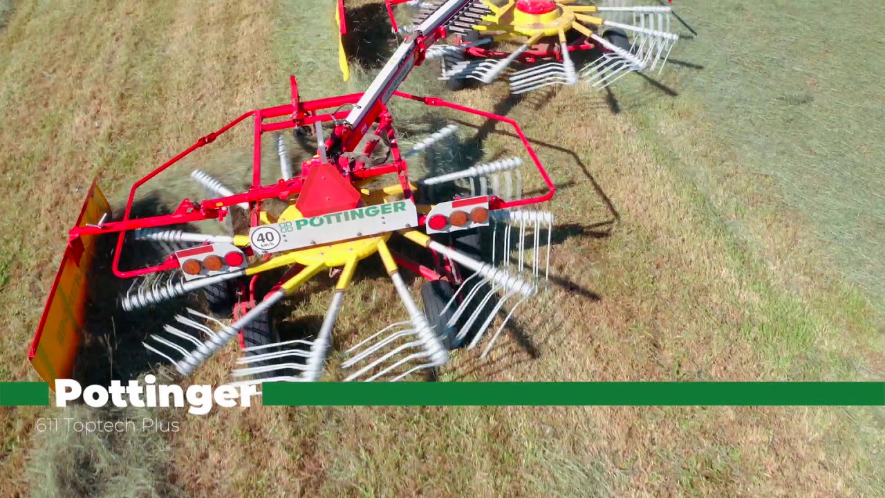 PÖTTINGER 611a Hay Rake Demo featuring local BC farmer Jimmy Tarves