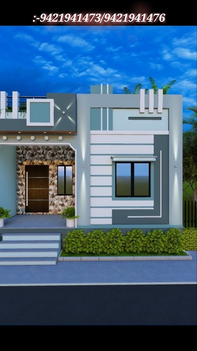 single-story-house-design-ideas-indian-style-gharkadesign-homedesign