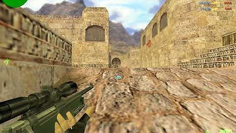 cs 1.6 1 vs 20 bots (hard) CT Team