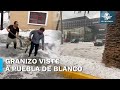 Lluvia viento y granizo castigan a puebla as quedaron las calles