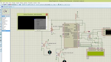 VEHICLE LOCK SECURITY  AND ALCOHOL DETECTOR SYSTEM SIMULATION IN PROTEUS USING PIC AND MIKRO C